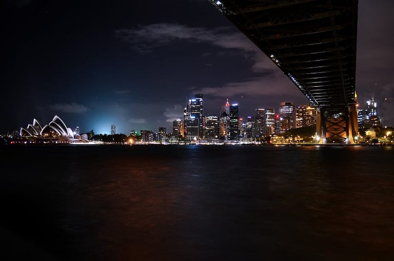 Low-angle Photography of Lighted City Landscape