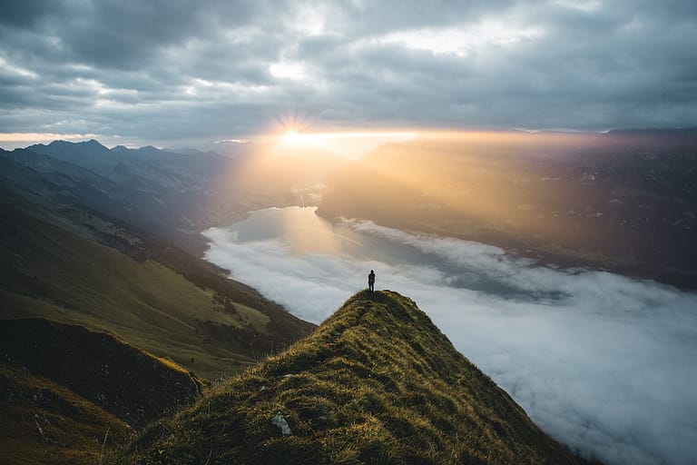 switzerland, sunrise, mountain